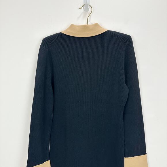 J.Crew Ribbed Polo Sweater Dress Jewel Buttons Stretch Knit Preppy Small NWT - Picture 11 of 12